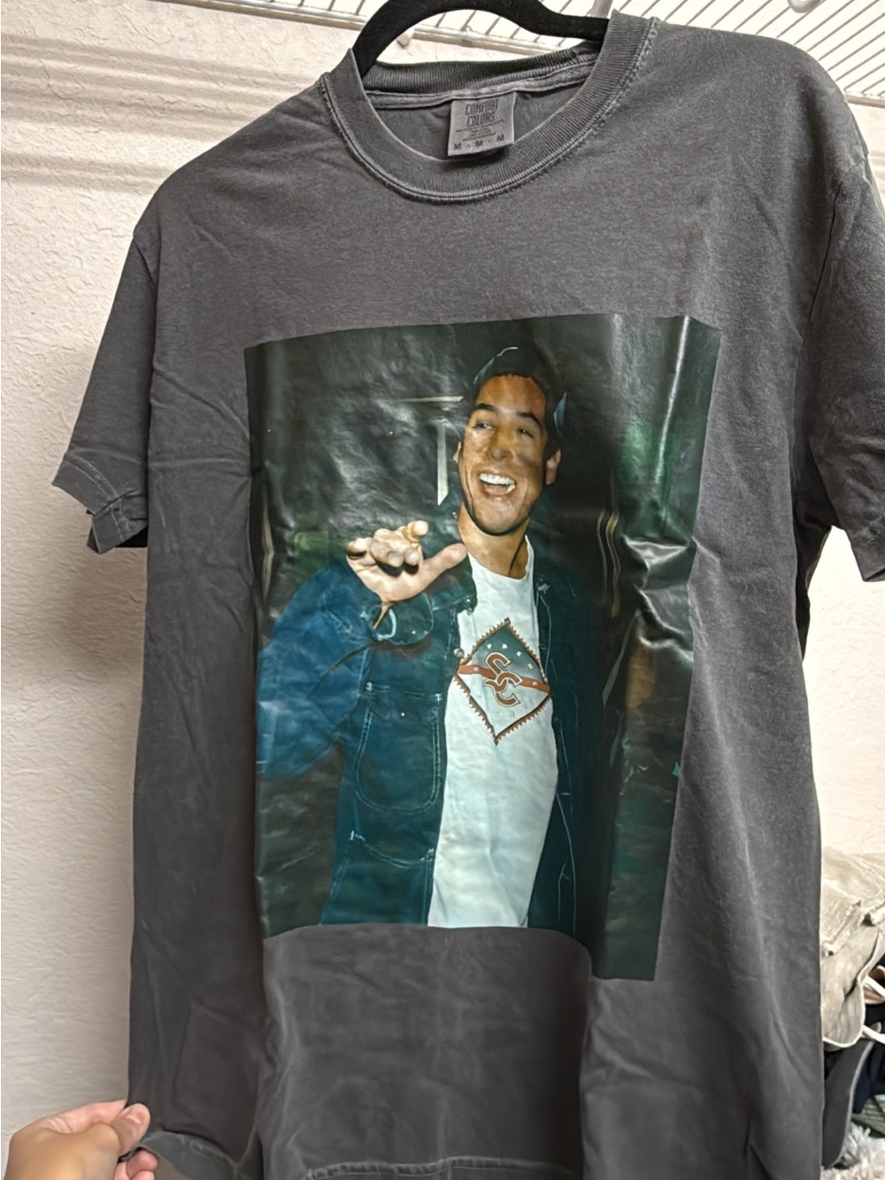 Young Adam Sandler Vintage Charcoal Tee
